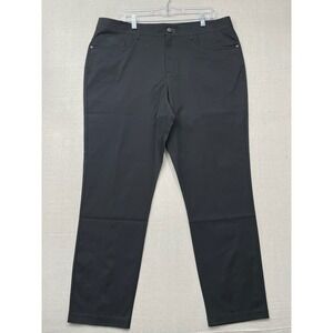 Public Rec Mens Pants 38x32 Black Stretch Performance Casual Flat Front‎